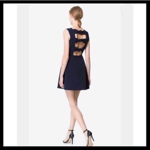 Zara Navy Bow Tie Dress